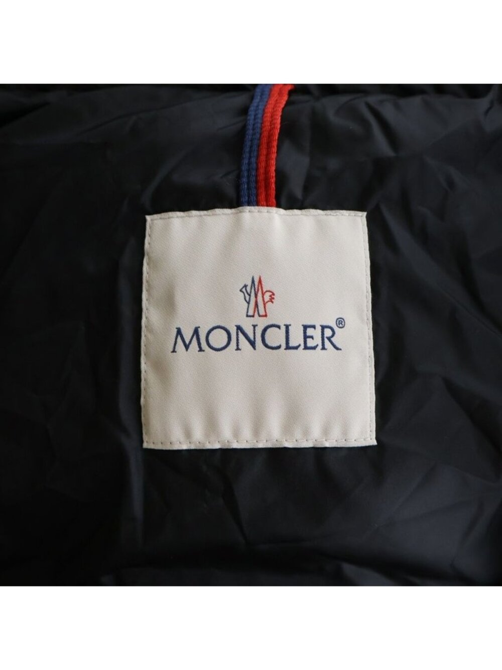Moncler Hermine Patch Logo Hooded Zip Up Long Jacket - Picture 7 of 8